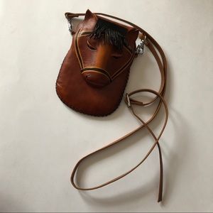 Leather Horse Crossbody